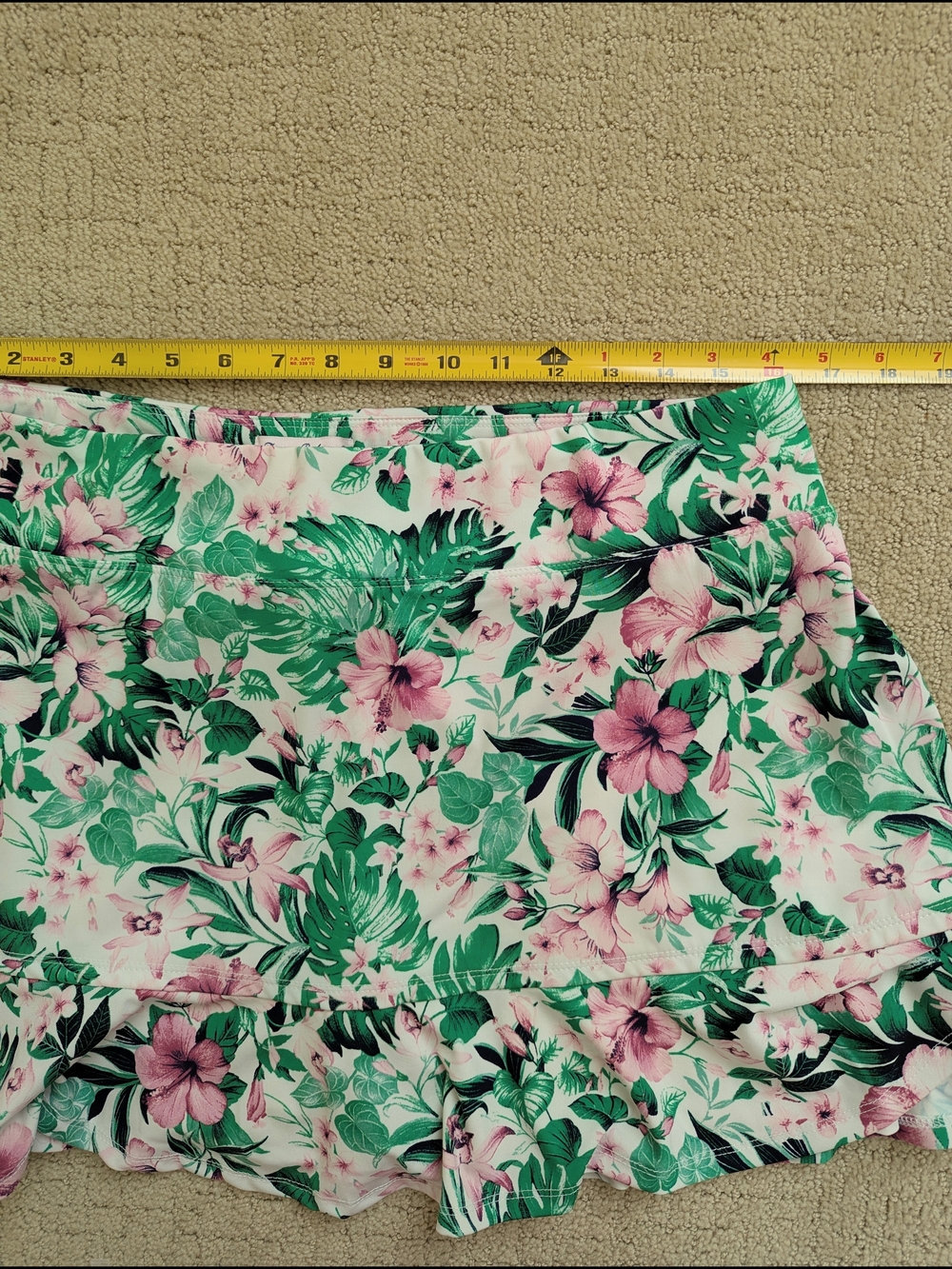 Tommy Bahama Golf Skort XL Flounce Skirt Short Tropical Floral Tennis Pickleball - Picture 6 of 7